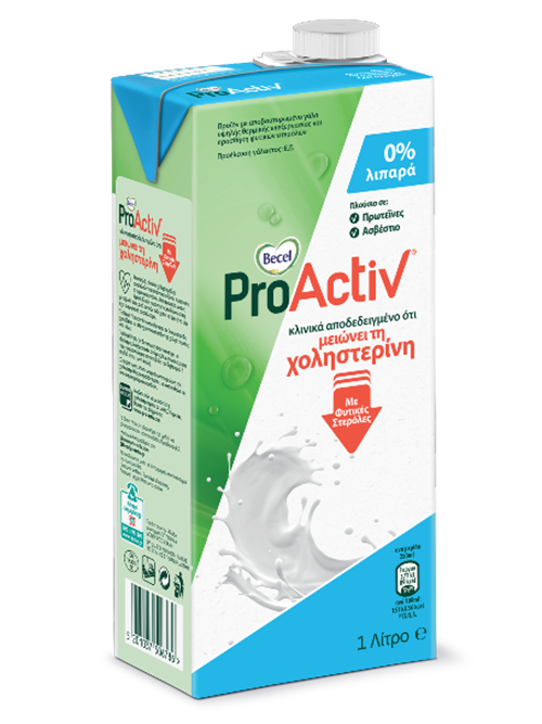 Product Page, Becel ProActiv με αποβουτυρωμένο γάλα (0% λιπαρά)